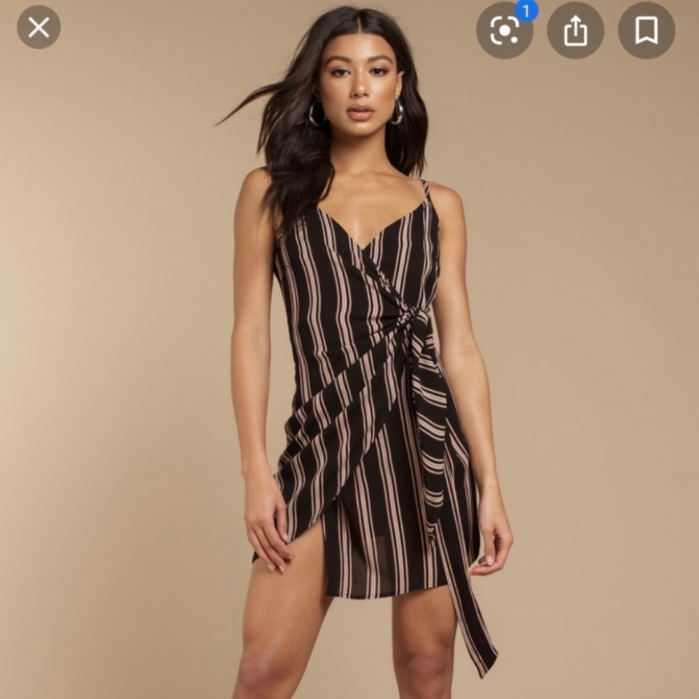 Lost in lunar wrap dress